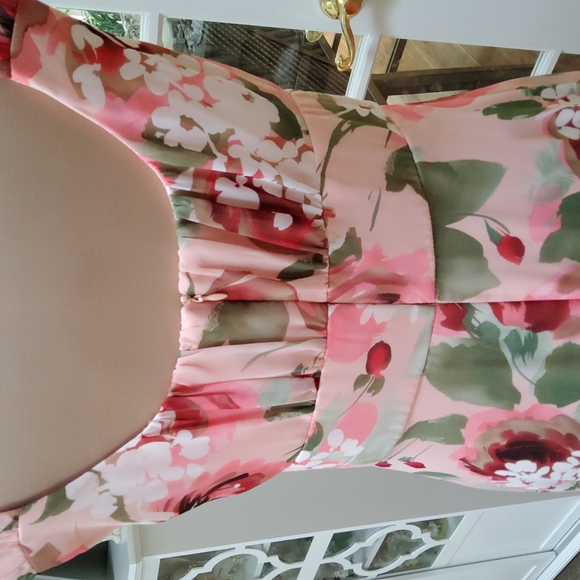 Connected Apparel Floral Print Dress - Picture 7 of 9